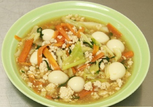 大葉たっぷり豊橋野菜あんかけ